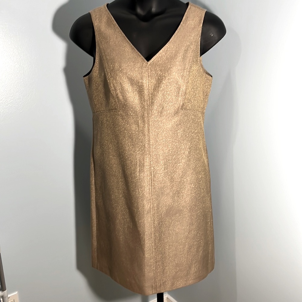 Khaki/Gold Sparkle Dress